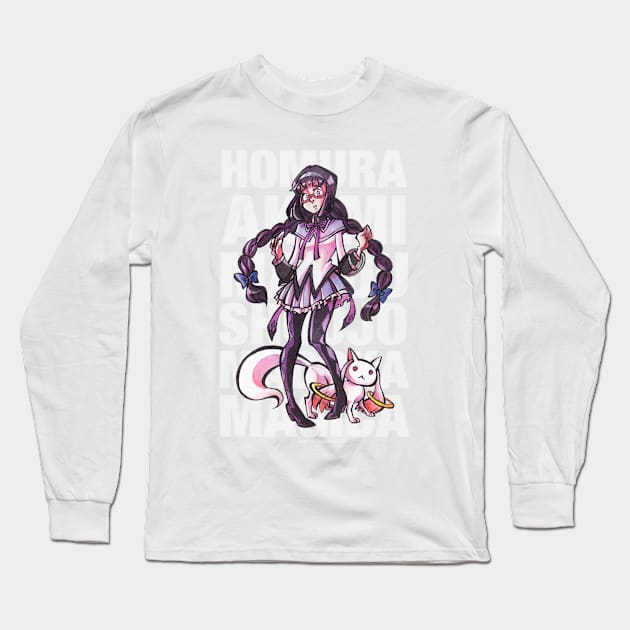 Homura Akemi Long Sleeve T-Shirt by Kerkikerk